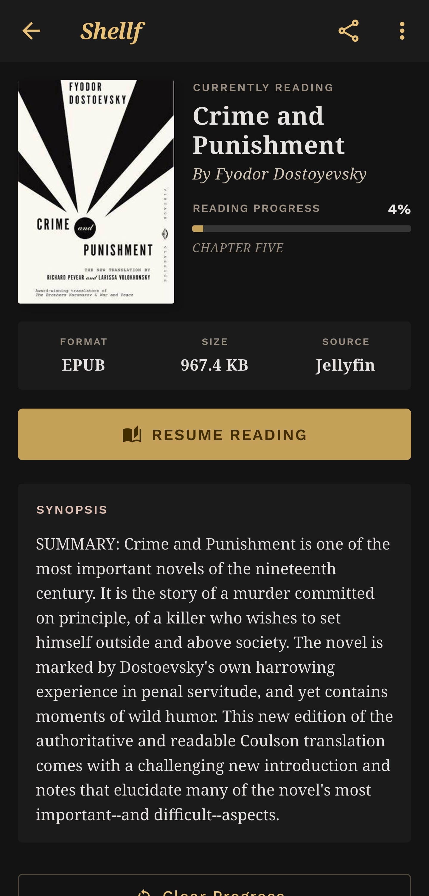 Shellf app screenshot 2